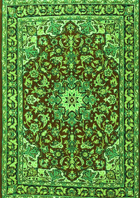 Oriental Green Traditional Rug, tr4750grn