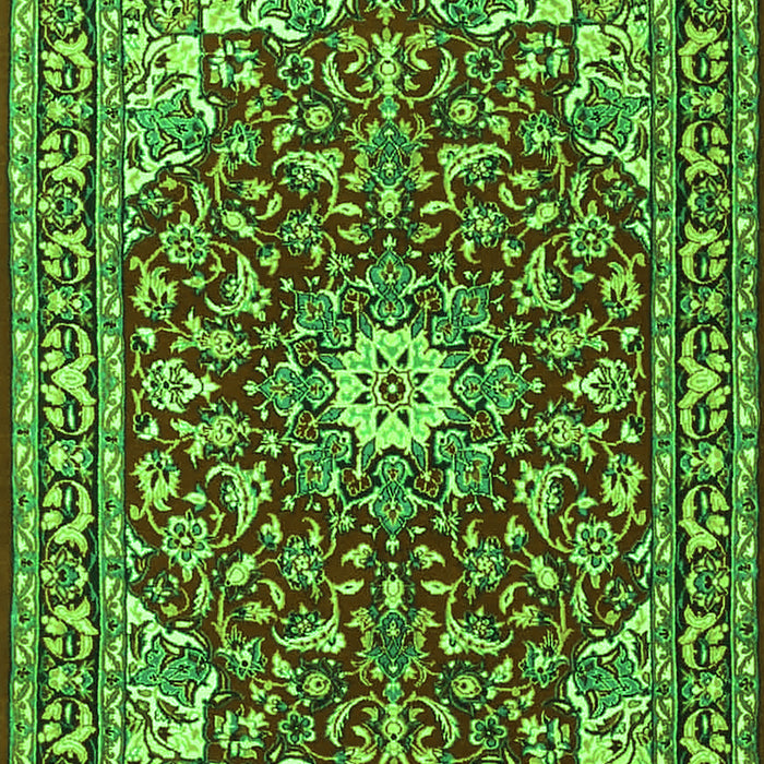 Oriental Green Traditional Rug, tr4750grn