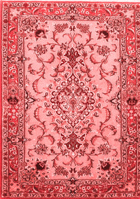 Medallion Red Traditional Rug, tr4751red