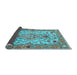 Sideview of Medallion Light Blue Traditional Rug, tr4751lblu