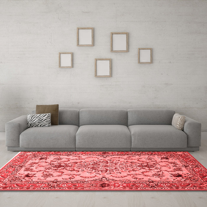 Traditional Red Washable Rugs