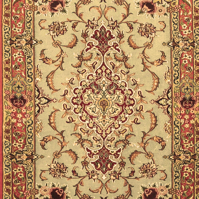 Medallion Brown Traditional Rug, tr4751brn