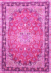 Oriental Pink Traditional Rug, tr4752pnk