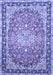 Machine Washable Oriental Blue Traditional Rug, wshtr4752blu