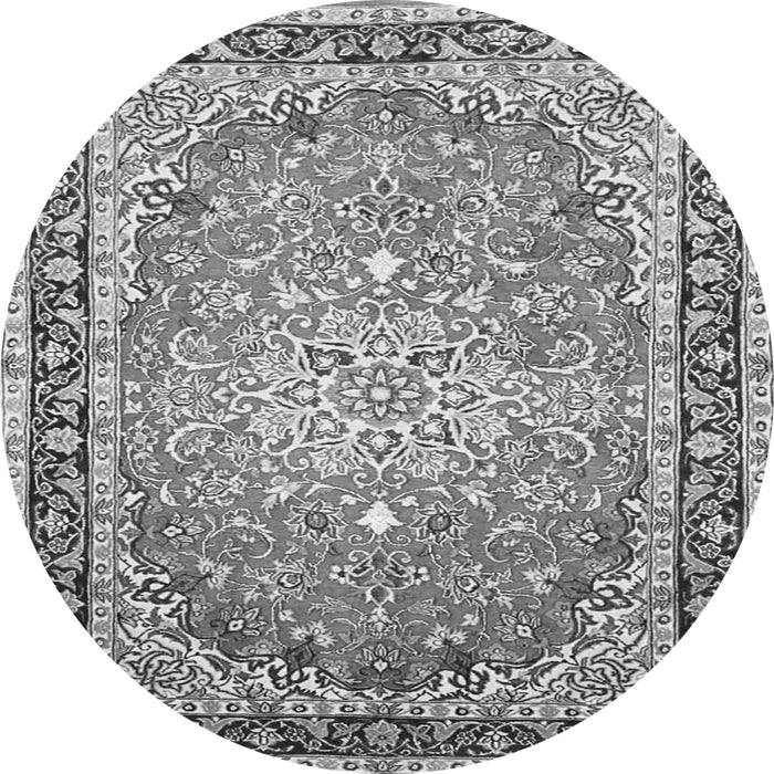 Square Oriental Gray Traditional Rug, tr4752gry