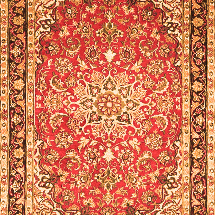 Oriental Orange Traditional Rug, tr4752org