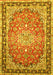 Machine Washable Oriental Yellow Traditional Rug, wshtr4752yw