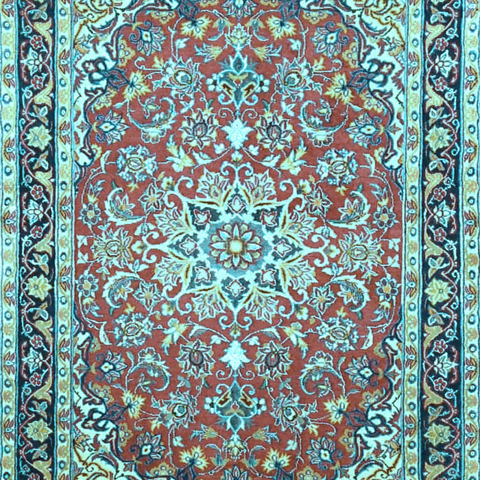 Oriental Light Blue Traditional Rug, tr4752lblu