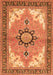 Medallion Orange Traditional Rug, tr4753org