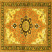 Square Medallion Yellow Traditional Rug, tr4753yw