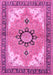 Medallion Pink Traditional Rug, tr4753pnk