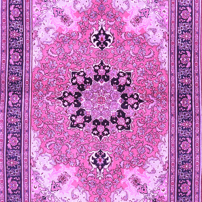 Medallion Purple Traditional Rug, tr4753pur