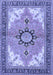 Medallion Blue Traditional Rug, tr4753blu