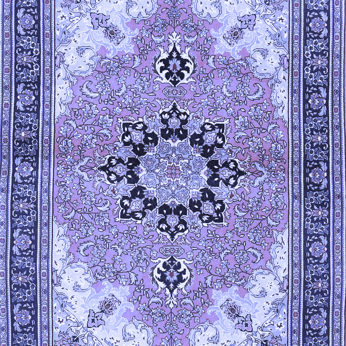 Medallion Blue Traditional Rug, tr4753blu