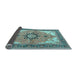 Sideview of Medallion Light Blue Traditional Rug, tr4753lblu