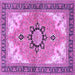 Square Machine Washable Medallion Purple Traditional Area Rugs, wshtr4753pur