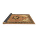 Sideview of Medallion Brown Traditional Rug, tr4753brn