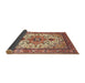 Sideview of Traditional Brown Red Persian Rug, tr4754