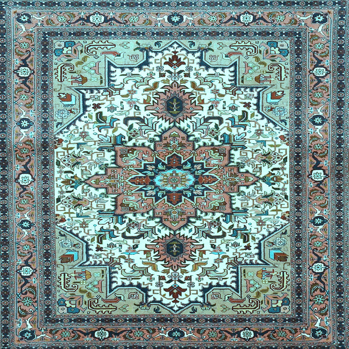 Square Persian Light Blue Traditional Rug, tr4754lblu