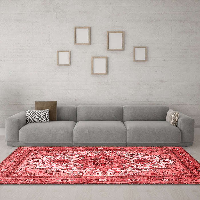 Traditional Red Washable Rugs