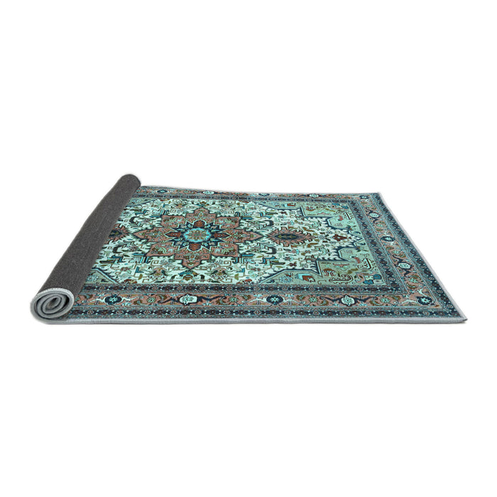 Sideview of Persian Light Blue Traditional Rug, tr4754lblu