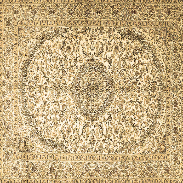 Square Persian Brown Traditional Rug, tr4755brn