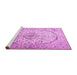 Sideview of Machine Washable Persian Pink Traditional Rug, wshtr4755pnk