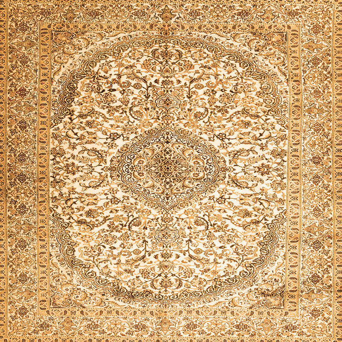 Serging Thickness of Persian Orange Traditional Rug, tr4755org