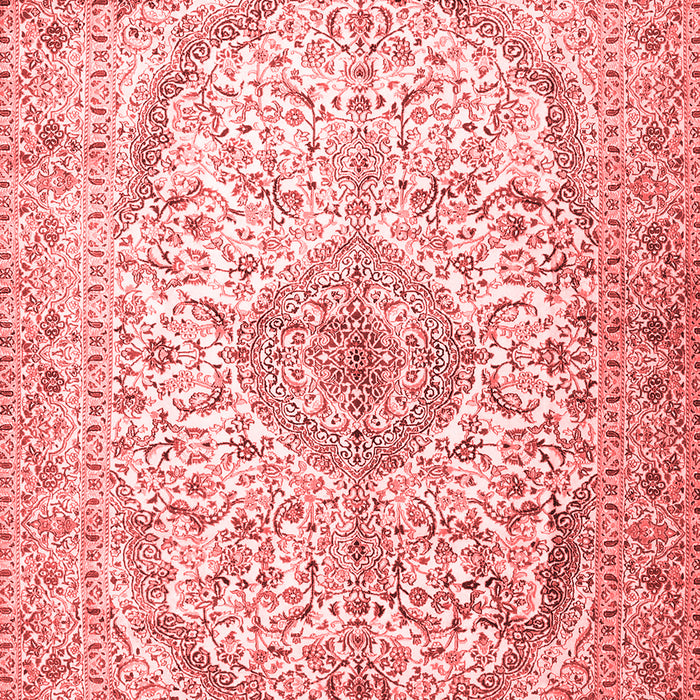 Machine Washable Persian Red Traditional Rug, wshtr4755red