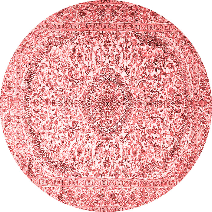 Machine Washable Persian Red Traditional Rug, wshtr4755red