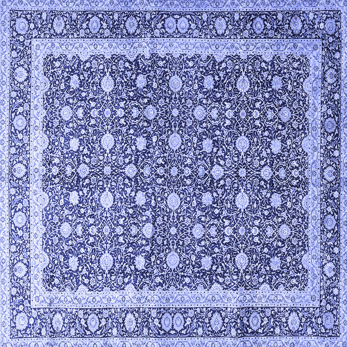 Square Persian Blue Traditional Rug, tr4756blu