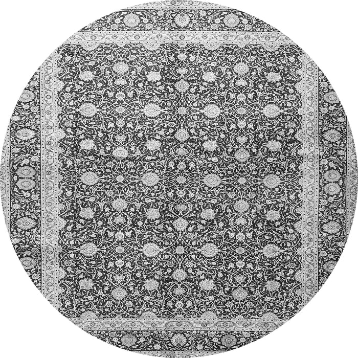 Square Persian Gray Traditional Rug, tr4756gry