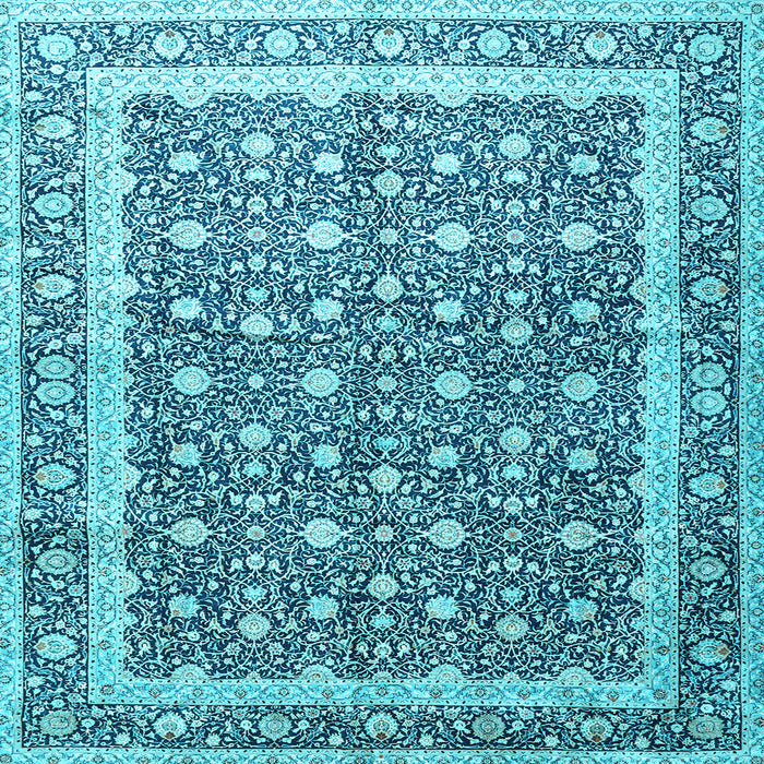 Square Persian Light Blue Traditional Rug, tr4756lblu