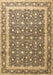 Machine Washable Persian Brown Traditional Rug, wshtr4756brn