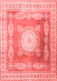 Medallion Red Traditional Rug, tr4757red