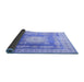 Sideview of Medallion Blue Traditional Rug, tr4757blu