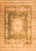 Medallion Orange Traditional Rug, tr4757org