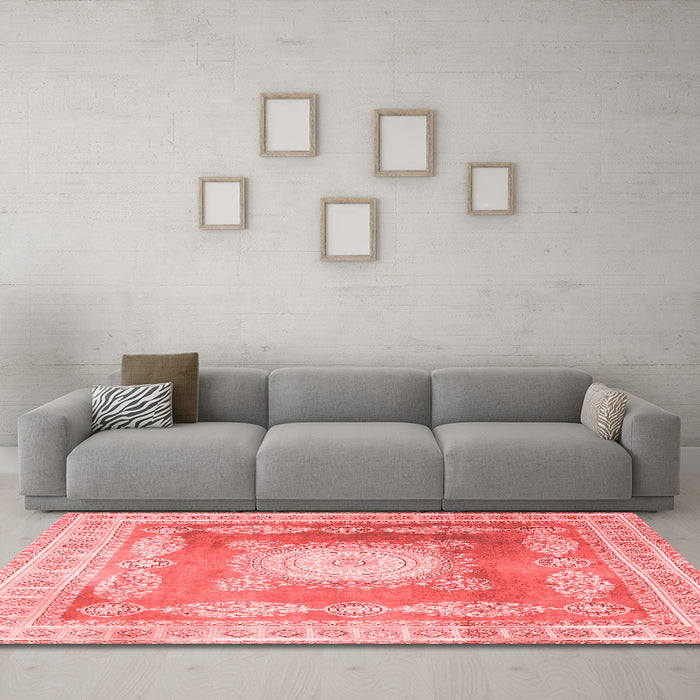 Traditional Red Washable Rugs