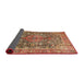 Sideview of Traditional Sand Brown Medallion Rug, tr4758