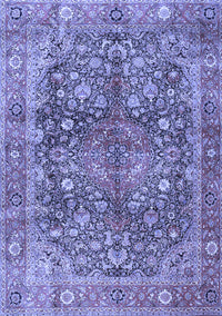 Medallion Blue Traditional Rug, tr4758blu