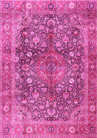 Medallion Pink Traditional Rug, tr4758pnk