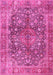 Medallion Pink Traditional Rug, tr4758pnk