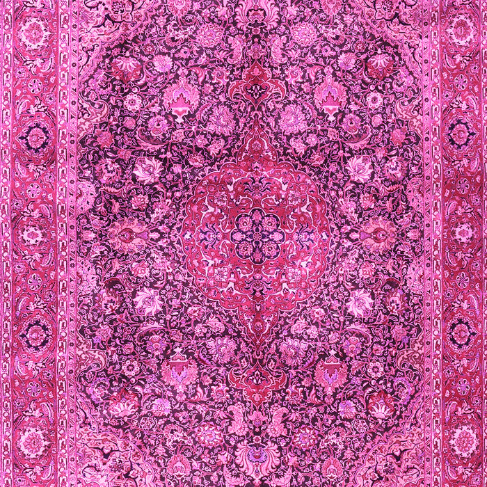 Medallion Pink Traditional Rug, tr4758pnk