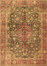 Medallion Brown Traditional Rug, tr4758brn