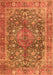 Medallion Orange Traditional Rug, tr4758org