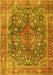 Medallion Yellow Traditional Rug, tr4758yw