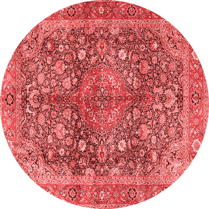 Medallion Red Traditional Rug, tr4758red