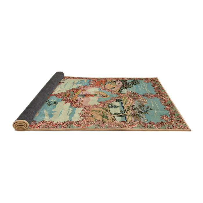 Sideview of Traditional Light Brown Animal Rug, tr4759