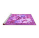 Sideview of Machine Washable Animal Purple Traditional Area Rugs, wshtr4759pur