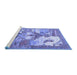 Sideview of Machine Washable Animal Blue Traditional Rug, wshtr4759blu